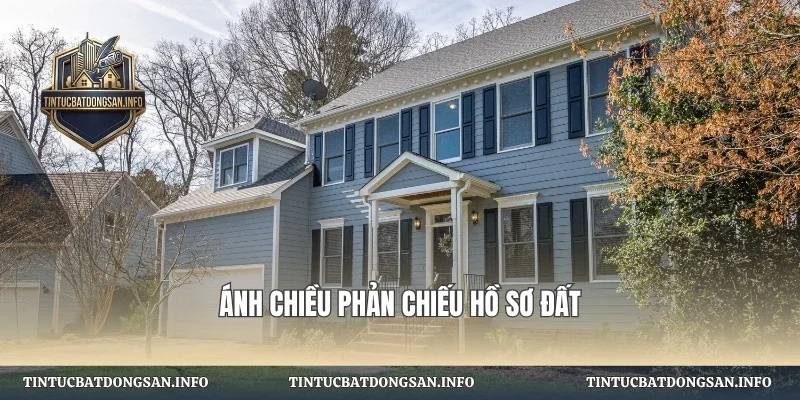 Ánh chiều phản chiếu hồ sơ đất
