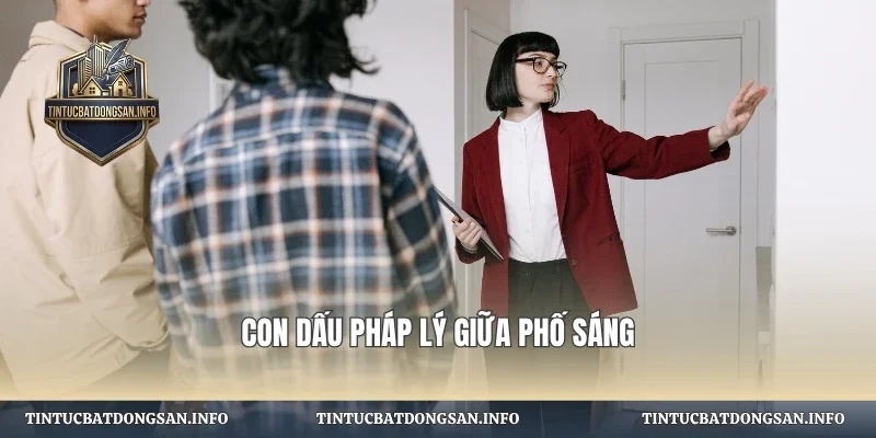 Con dấu pháp lý giữa phố sáng
