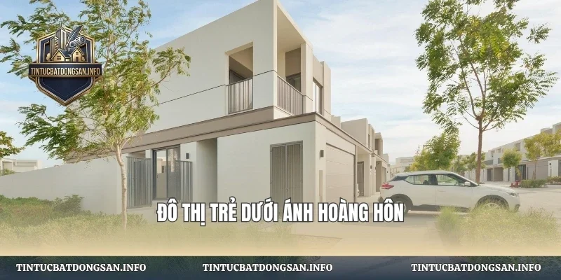 Đô thị trẻ dưới ánh hoàng hôn