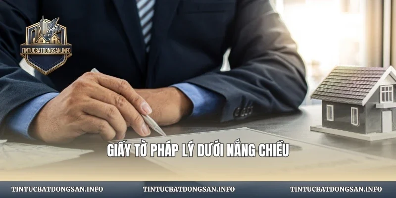 Giấy tờ pháp lý dưới nắng chiều
