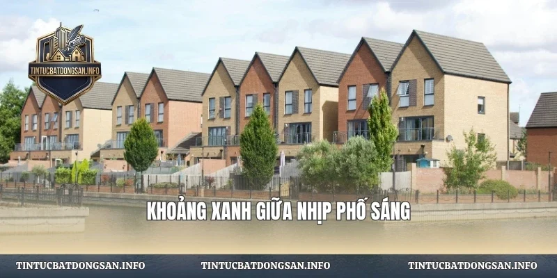 Khoảng xanh giữa nhịp phố sáng