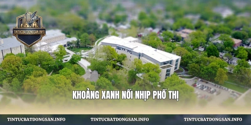 Khoảng xanh hòa nhịp phố thị